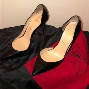Christian Louboutin patent leather pump